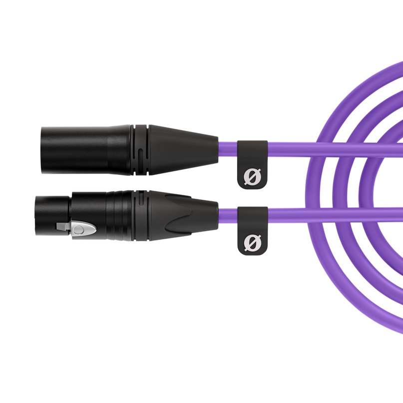 XLR Cable XLR3M Purple (2)