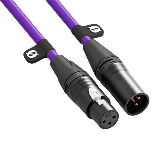XLR Cable XLR6M Purple (3)