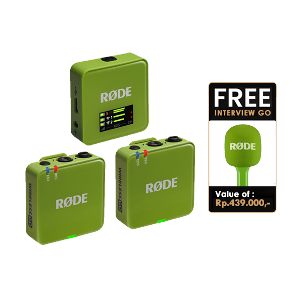 Rode Wireless GO Gen 3 Green Free Interview GO Green (1)