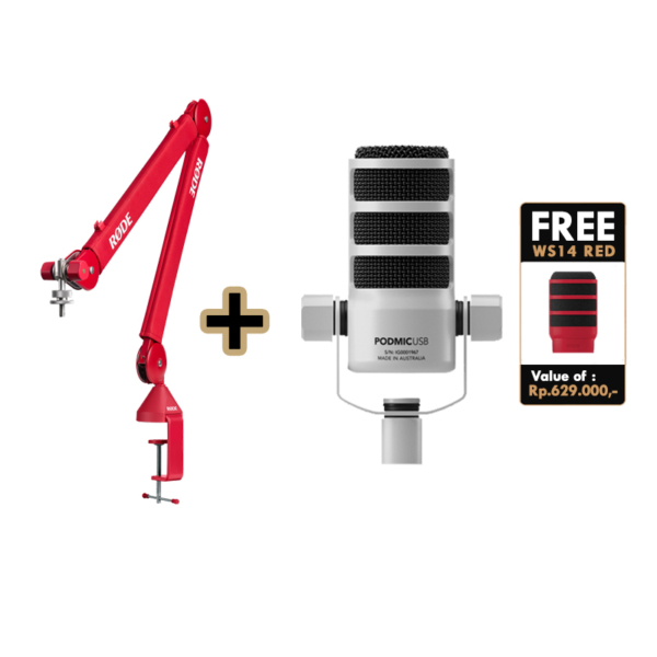 Rode PodMic USB White free WS14 & PSA1+ Red (1) Website