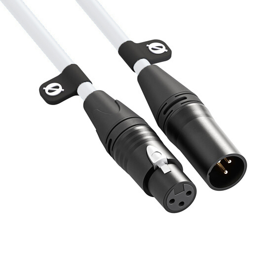 XLR Cable XLR3M White (3)